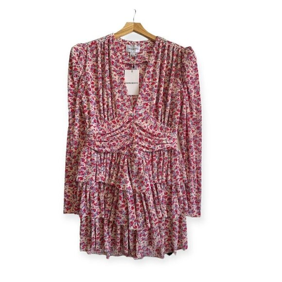 Sabina Musayev Verbena Mini Dress, Floral print, Size L, New with tag - Picture 3 of 16